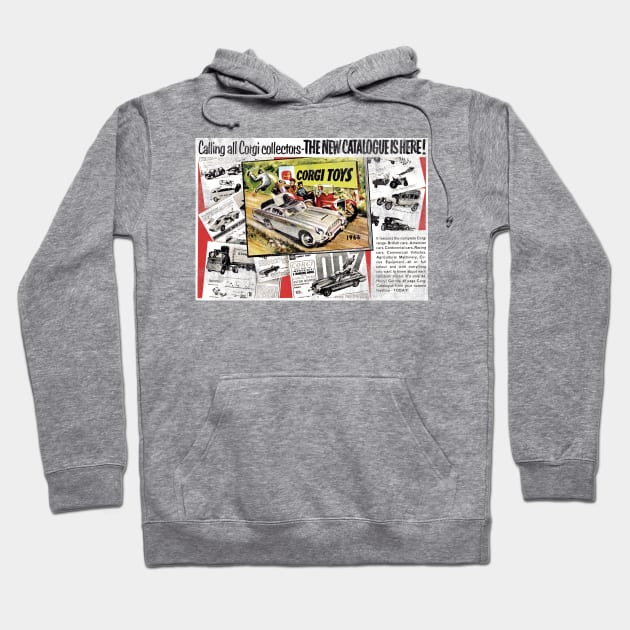 1966 corgi new die cast racing Hoodie by Blueasri